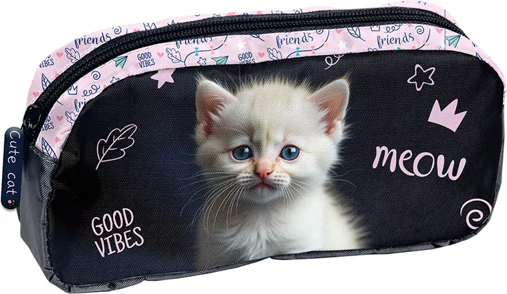 Piórnik saszetka White Kitty PP26CD-004 - tantis.pl
