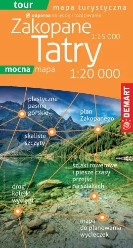 Tatry i Zakopane. Mapa turystyczna 1:20 000 - tantis.pl