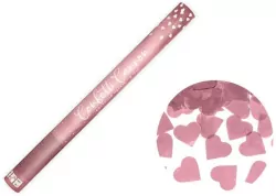 Tuba z sercami różowe złoto 60cm