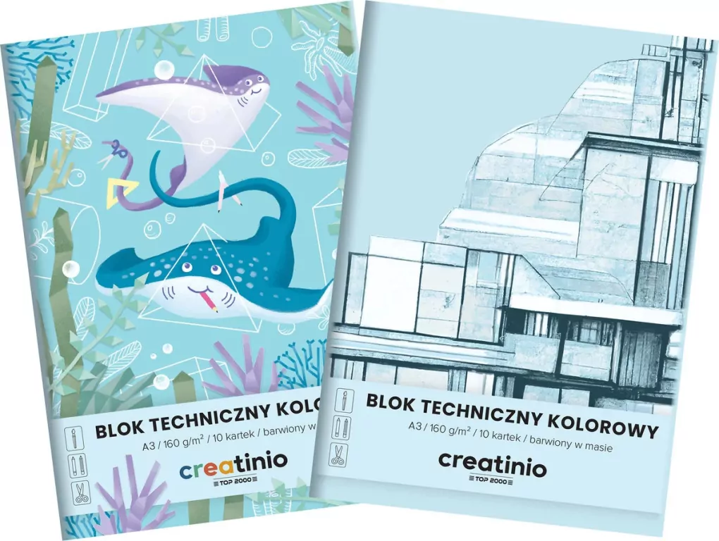 Blok techniczny Top 2000: A3, kolor, 10k, 160g - creatinio - tantis.pl