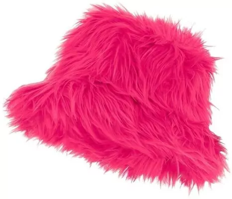 Kapelusz futrzany różowy