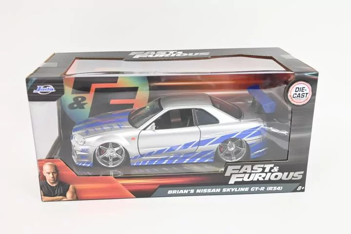 Jada F&F Nissan Skyline GTR silver 1:24 - tantis.pl