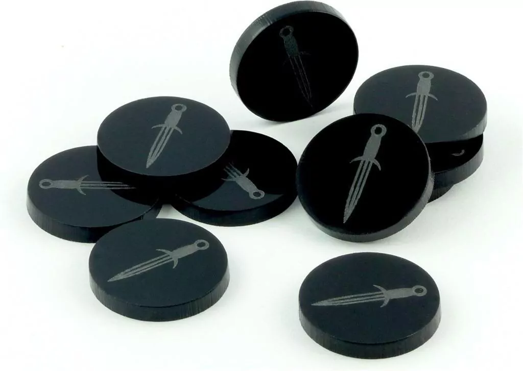 Crafters: Znaczniki akrylowe z grawerunkiem - Czarne - Miecz (10) - tantis.pl