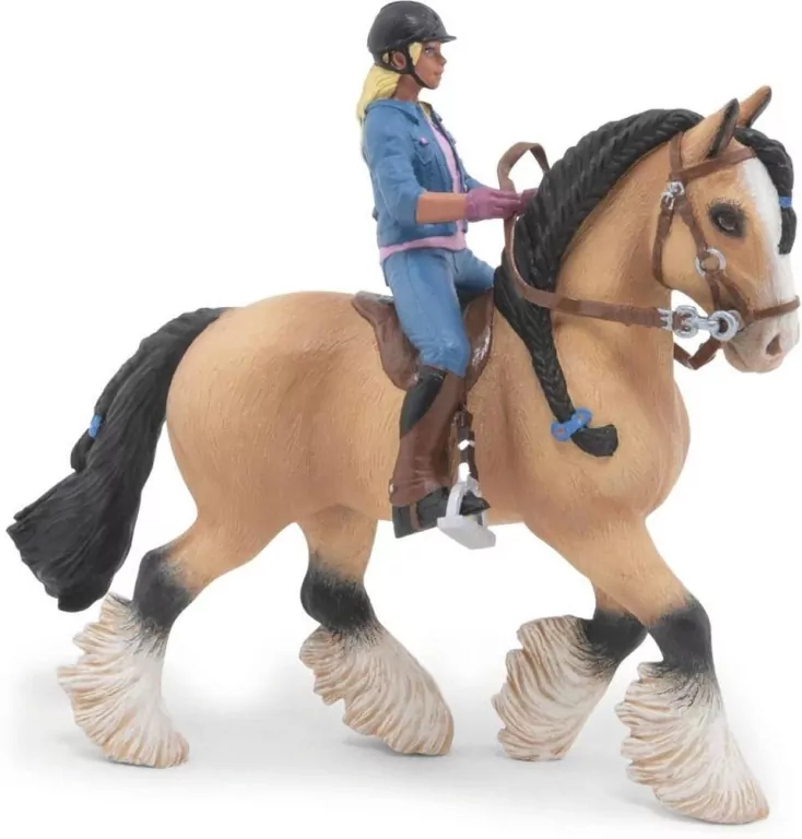 Koń Tinker z młodym jeźdźcem - tantis.pl