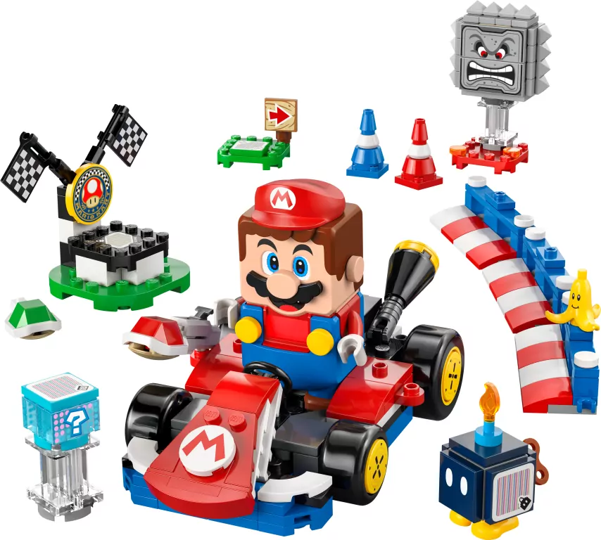 LEGO® Super Mario.  Mario Kart™ — Interaktywna figurka LEGO® Mario™ i Standard Kart 72043 - tantis.pl