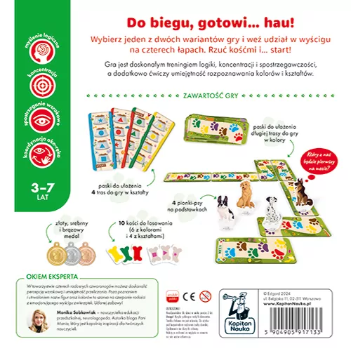 Biegnij, piesku! Gra edukacyjna - tantis.pl