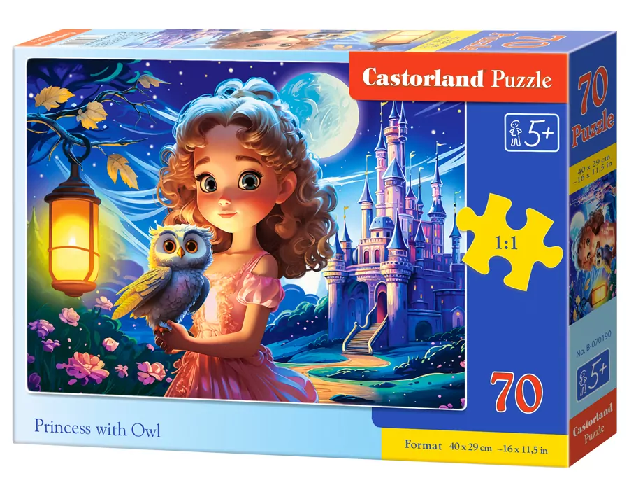 Puzzle 70 Princess with Owl CASTOR - tantis.pl