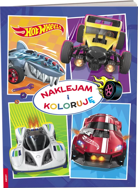 Hot Wheels. Naklejam i Koloruję - tantis.pl