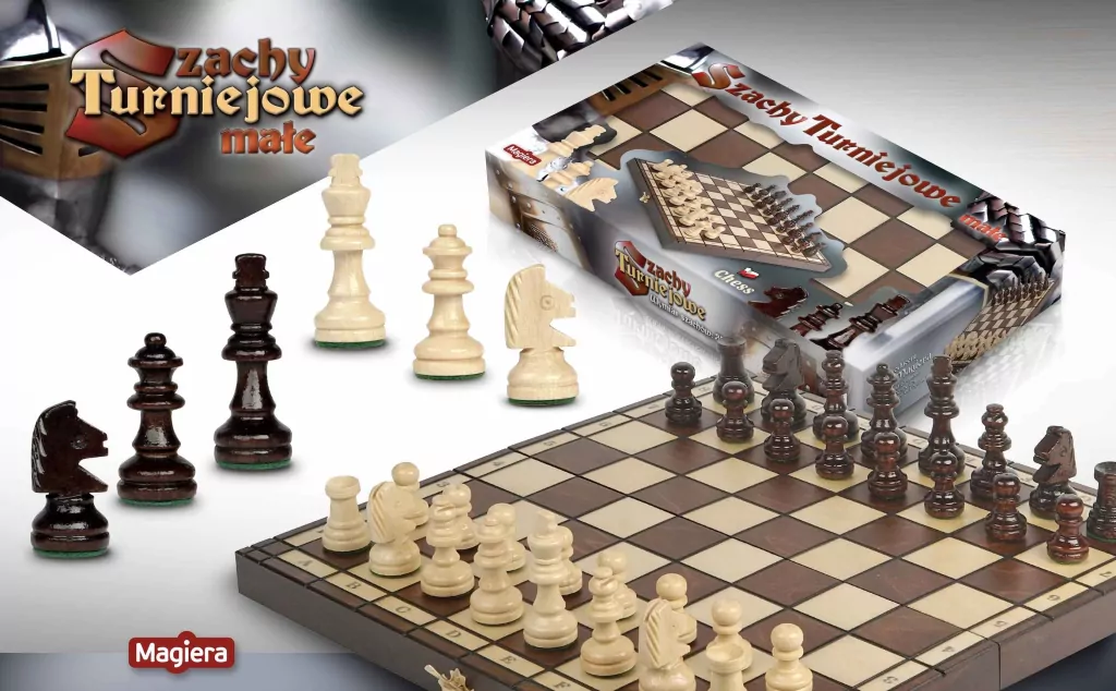 Szachy turniejowe małe 38 cm - tantis.pl