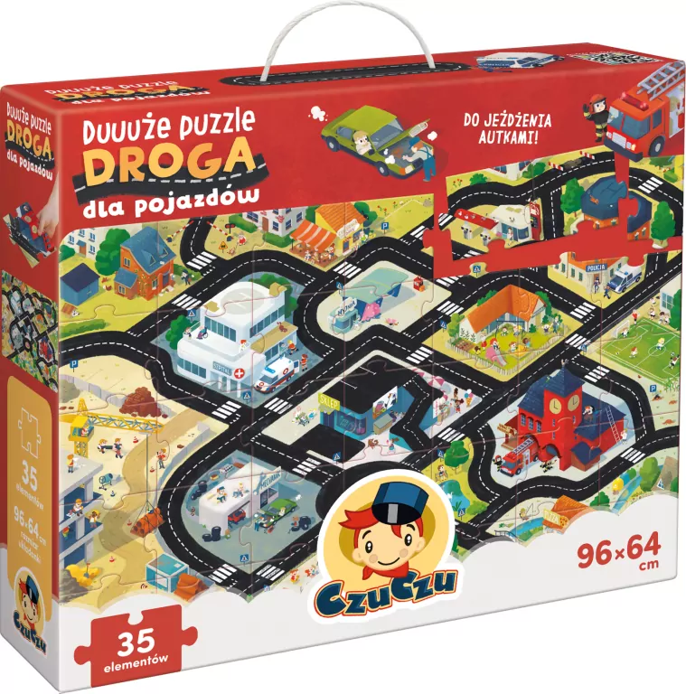 CzuCzu. Droga dla pojazdów. Duże puzzle. 3+ - tantis.pl