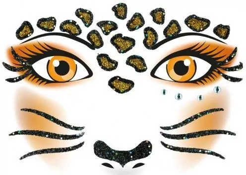 Naklejka Face Art Leopard - tantis.pl
