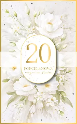 Karnet Rocznica Ślubu 20