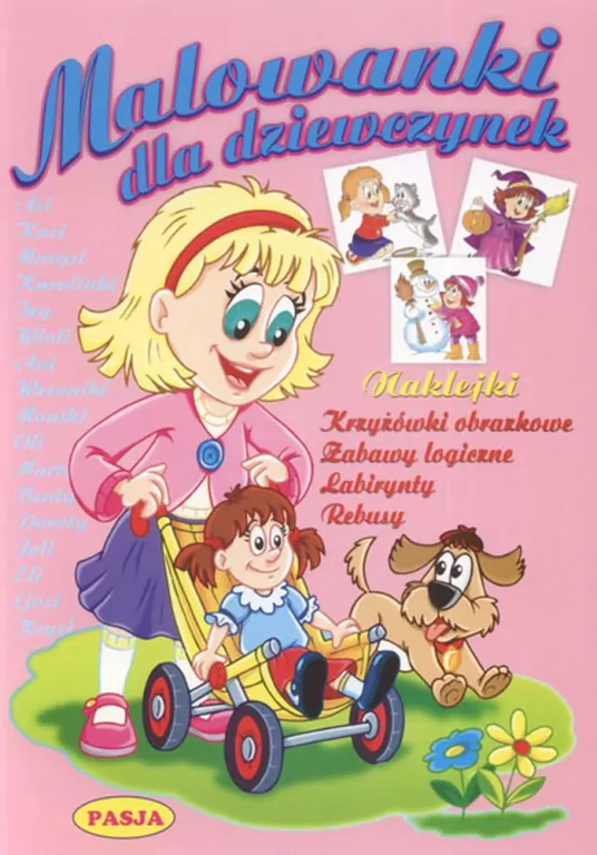 Malowanki dla dziewczynek PASJA - tantis.pl