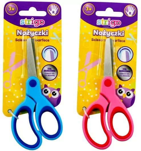 Nożyczki dla dzieci z gumowym wykończeniem - tantis.pl