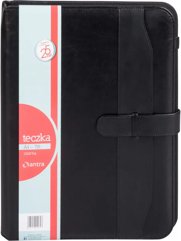 Teczka A4 718 czarna ANTRA - tantis.pl