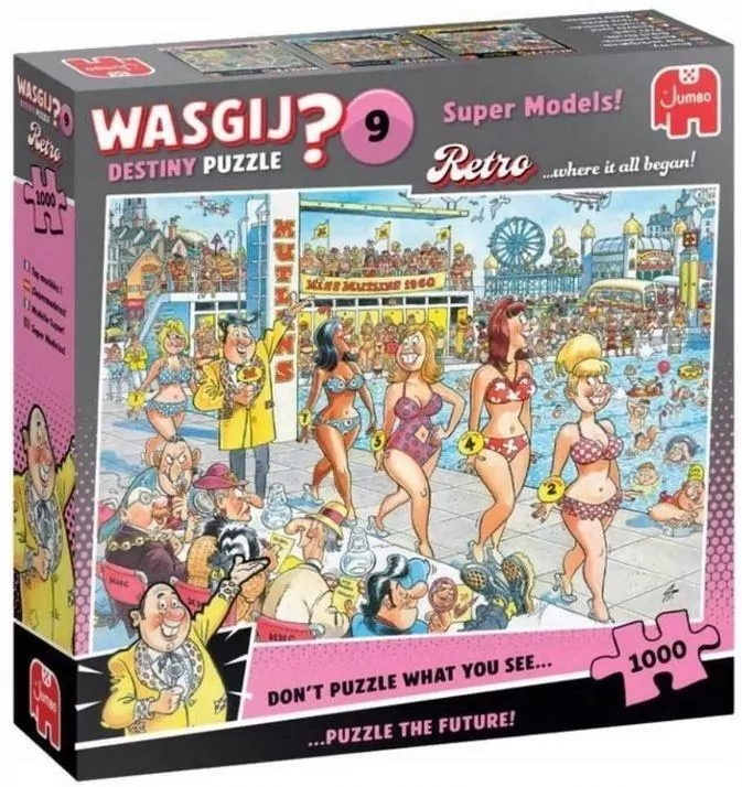 Puzzle 1000. Wasgij Jumbo Retro modelki - tantis.pl