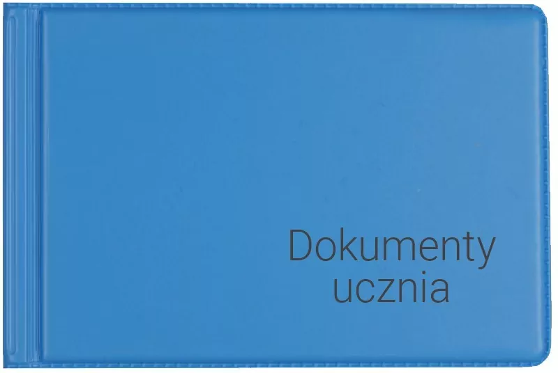 Okładka na dokumenty ucznia, niebieska - tantis.pl