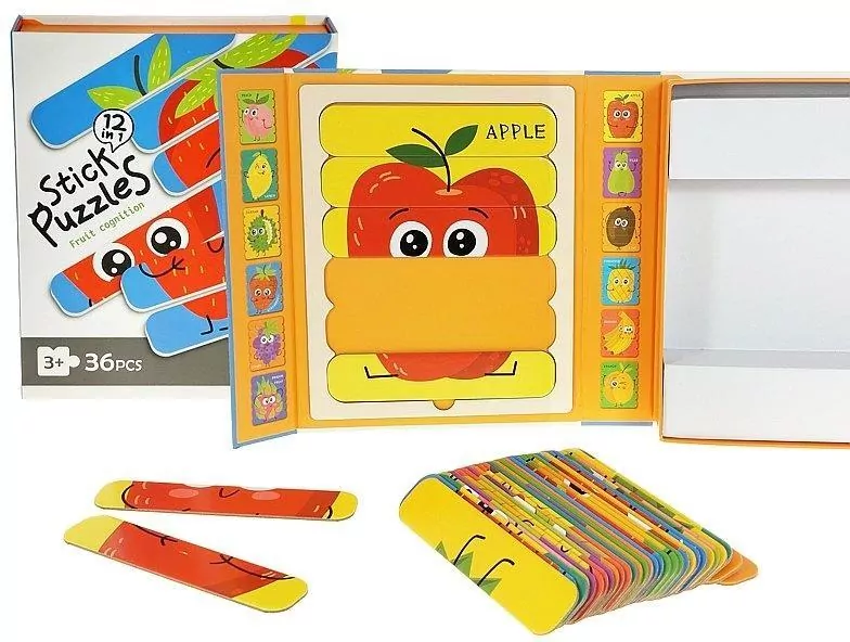 Puzzle paski - Owoce 36el - tantis.pl