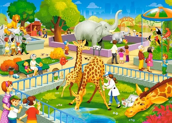Puzzle 60. Wizyta w Zoo B-52769 - tantis.pl