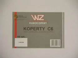 Wz Eurokopert. Koperta C6 samoprzylepna, biała