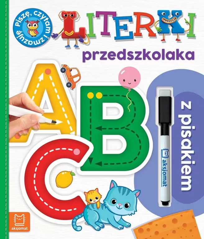 A, B, C. Literki przedszkolaka z pisakiem - tantis.pl