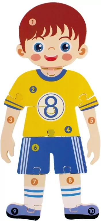 Układanka drewniana. Chłopiec. Mega creative 523413 - tantis.pl