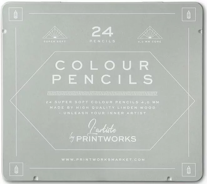 Kredki Printworks classic. 24 kolory - tantis.pl