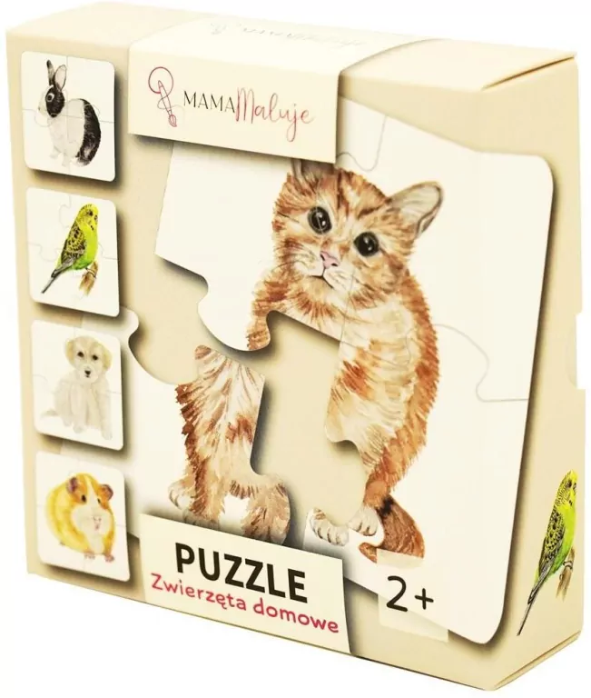 Puzzle 4-elementowe Zwierzęta domowe - tantis.pl