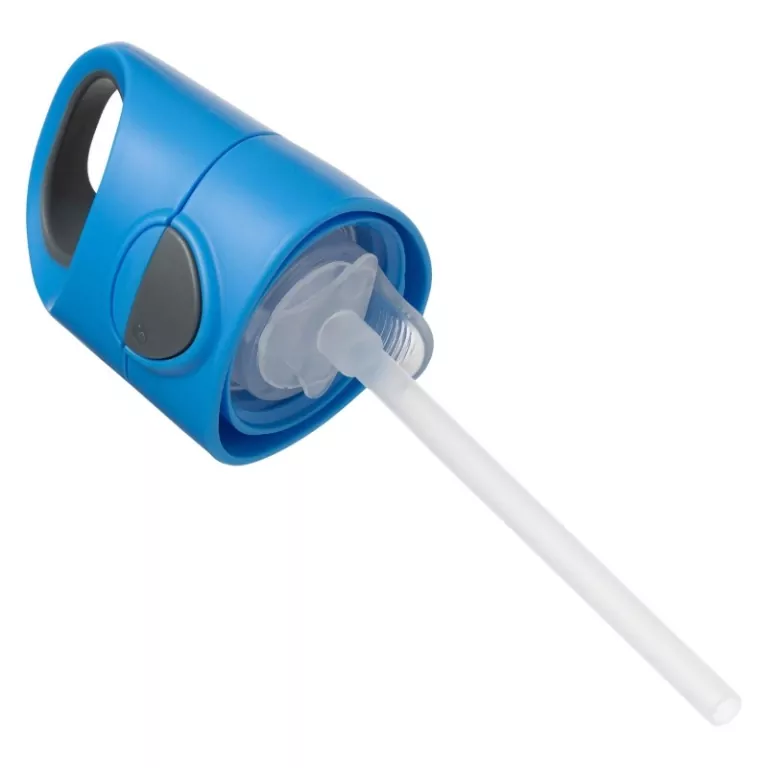 B.Box. Bidon tritanowy ze słomką. 450 ml. Blue Slate - tantis.pl