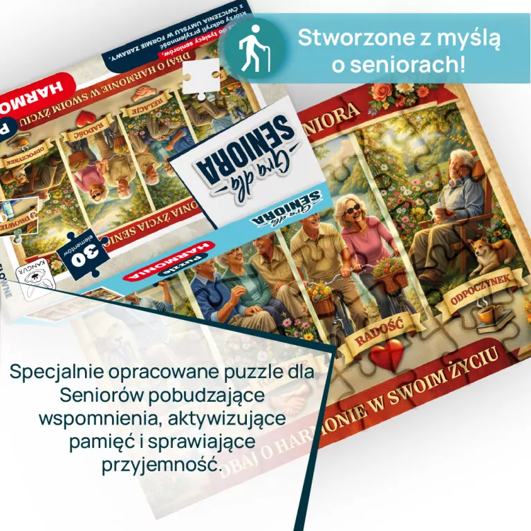 Gra dla Seniora. Puzzle Harmonia - tantis.pl