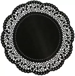 Serwetka dekoracyjna czarna 36cm