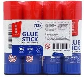 MemoBe. Klej w sztyfcie 36g, 12 sztuk - tantis.pl