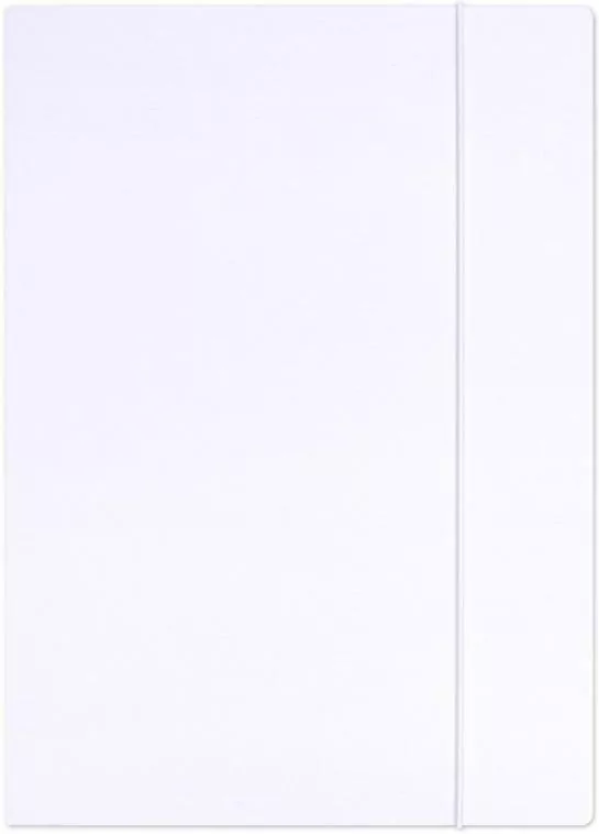 Teczka z gumką A4. Biała - tantis.pl