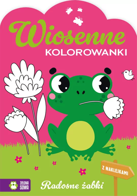 Wiosenne kolorowanki. Radosne żabki - tantis.pl