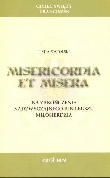 List apostolski Misericordia et Misera - tantis.pl