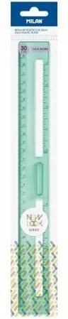 MILAN. Linijka 30cm New Look, zielona - tantis.pl
