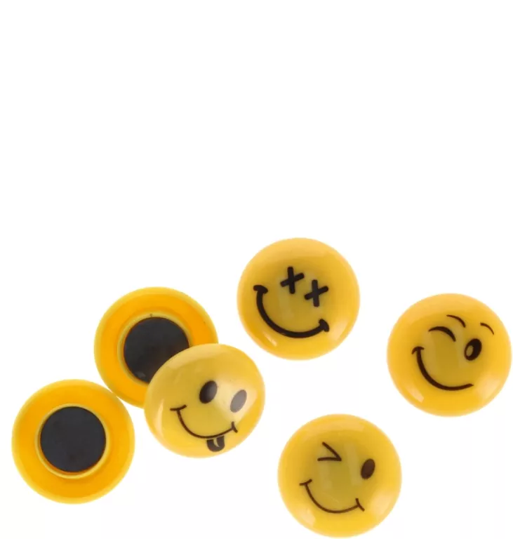 Magnes emotikony. 6 sztuk - tantis.pl