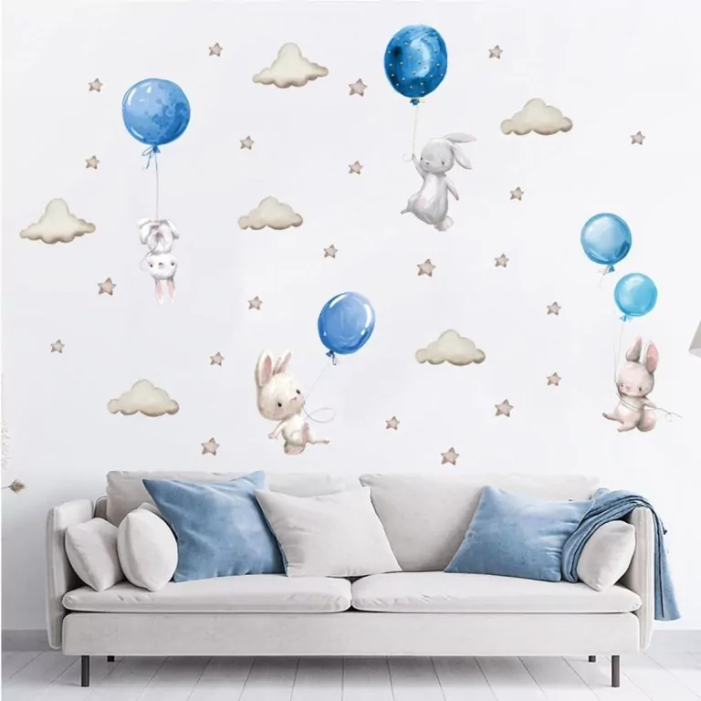 Naklejki na ścianę do pokoju dziecka balony - tantis.pl