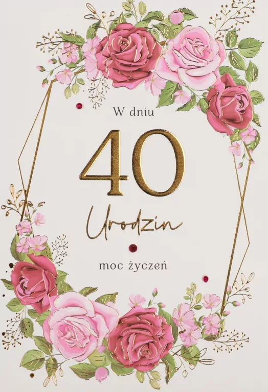 Karnet Urodziny 40 - tantis.pl