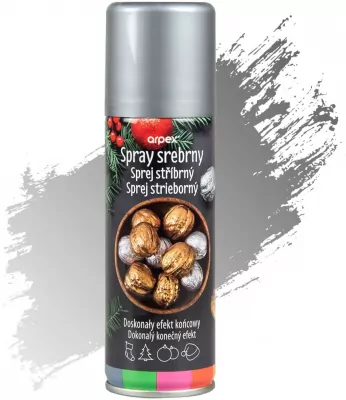 Farba dekoracyjna Srebrna w aerozolu