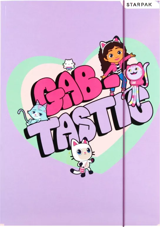 Teczka z gumką A4 Gabby's Dollhouse mix - tantis.pl