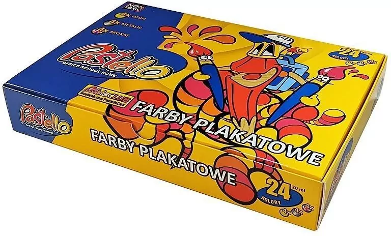 Farby plakatowe 20ml 24 kolorów - tantis.pl