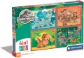 Clementoni. Puzzle 4w1. Jurrasic World - tantis.pl