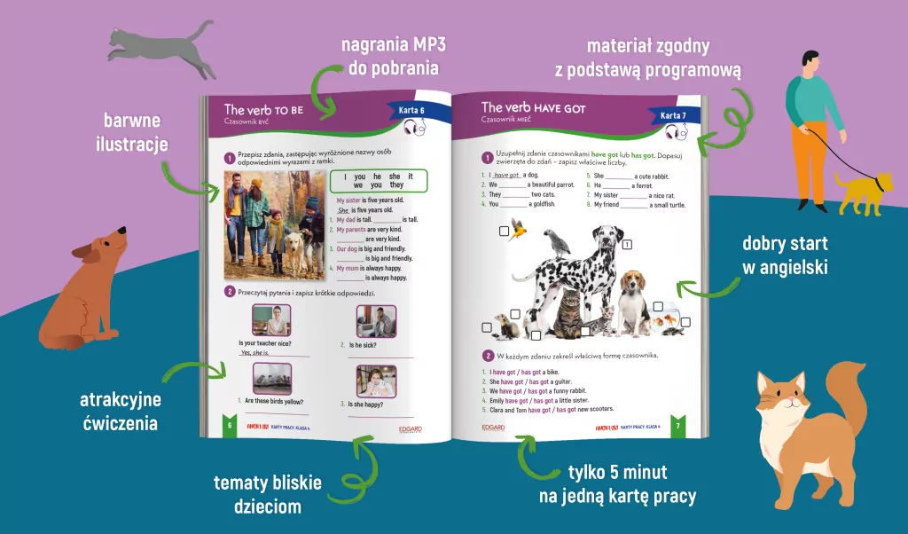 Angielski. Karty pracy. Klasa 4 - tantis.pl
