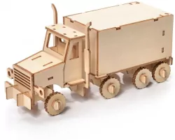 Puzzle drewniane. Model 3D. Ciężarówka