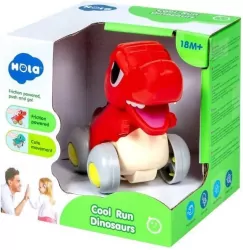 Dinozaur interaktywny z napędem czerwony