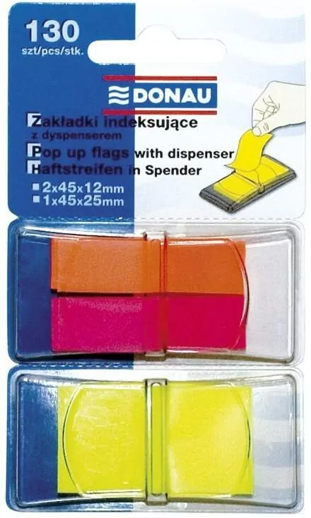 Zakładki indeksujące PP 12x40mm/25x45mm - tantis.pl