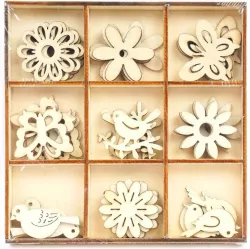 Płatki drewniane dekoracyjne craft 02