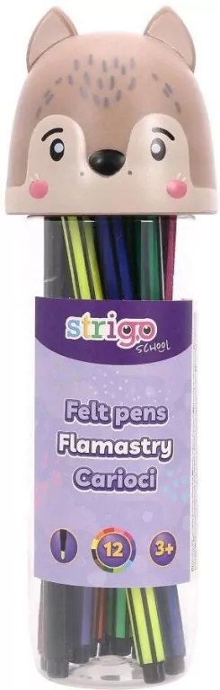 Flamastry Wilk 12szt - tantis.pl