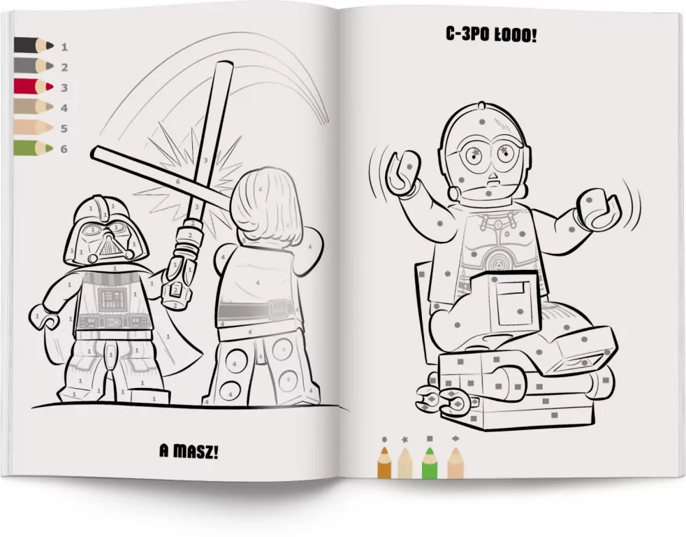 LEGO(R) Star Wars. Kolorowanka według kodu - tantis.pl